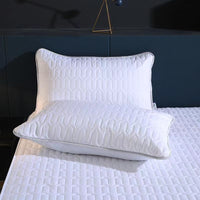 HKM-802003 Waterproof Anti-Mite Clip Cotton Pillowcase - Multiple Solid Color Options Available