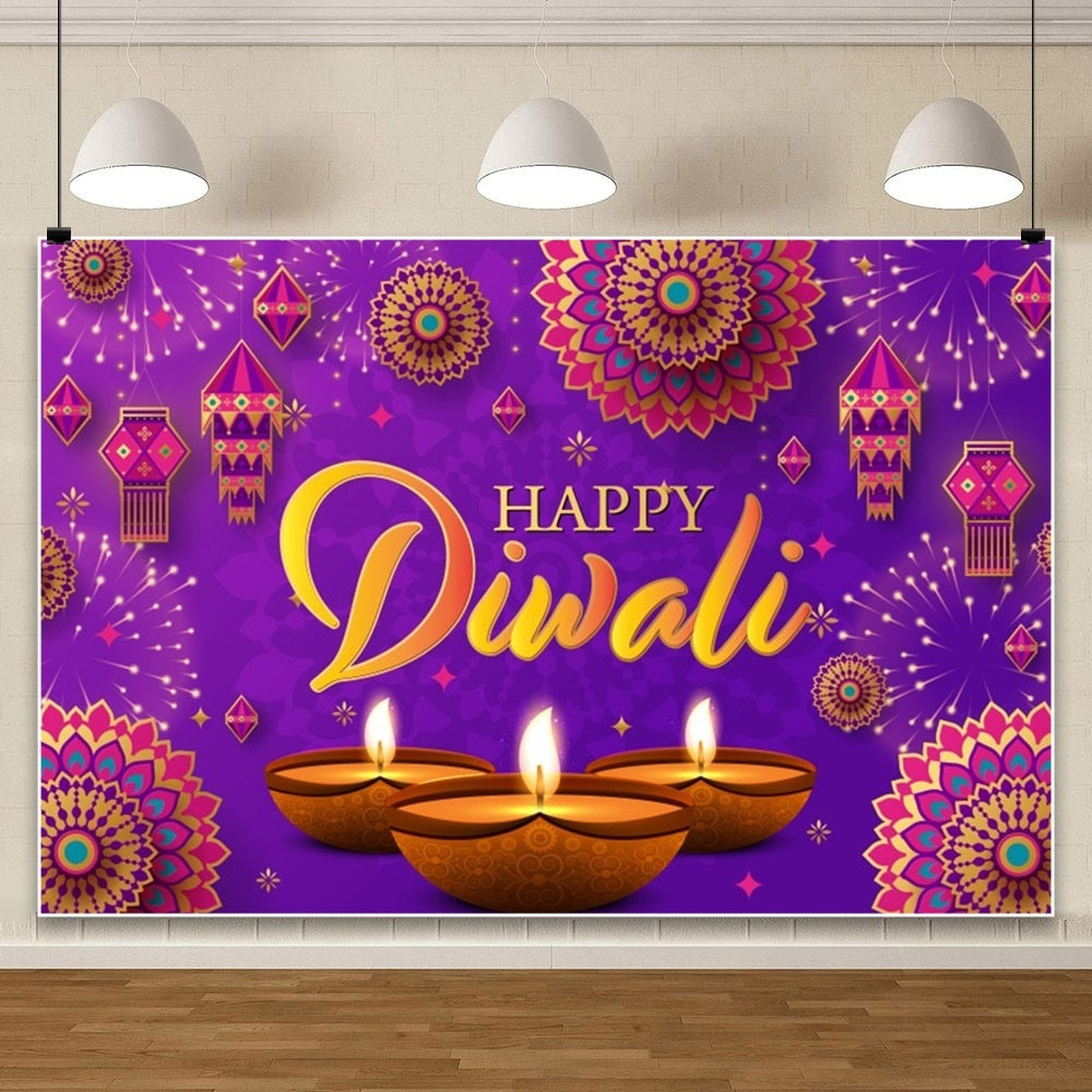 HKM-802131 Hanukkah Festival Scene Photography Background Cloth - 150 x 100 cm Vinyl