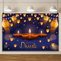 HKM-802131 Hanukkah Festival Scene Photography Background Cloth - 150 x 100 cm Vinyl
