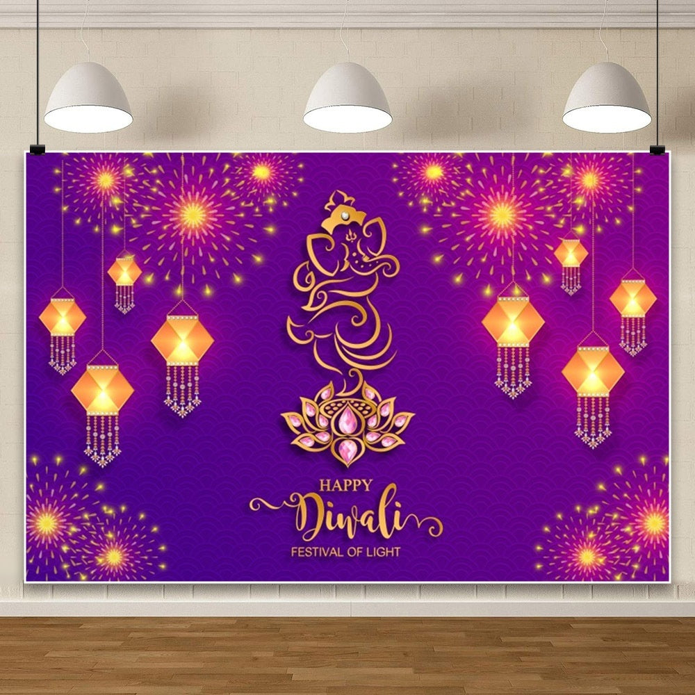 HKM-802131 Hanukkah Festival Scene Photography Background Cloth - 150 x 100 cm Vinyl