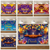 HKM-802131 Hanukkah Festival Scene Photography Background Cloth - 150 x 100 cm Vinyl