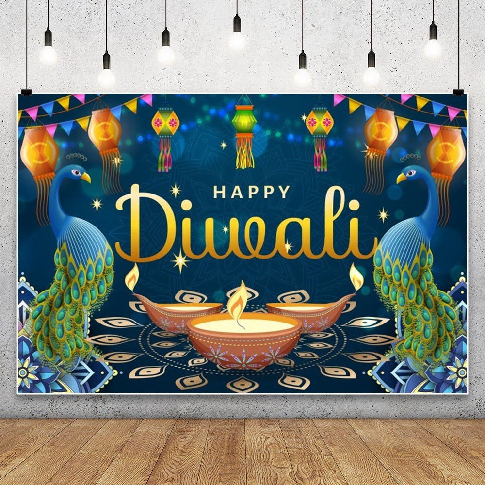 HKM-802131 Hanukkah Festival Scene Photography Background Cloth - 150 x 100 cm Vinyl