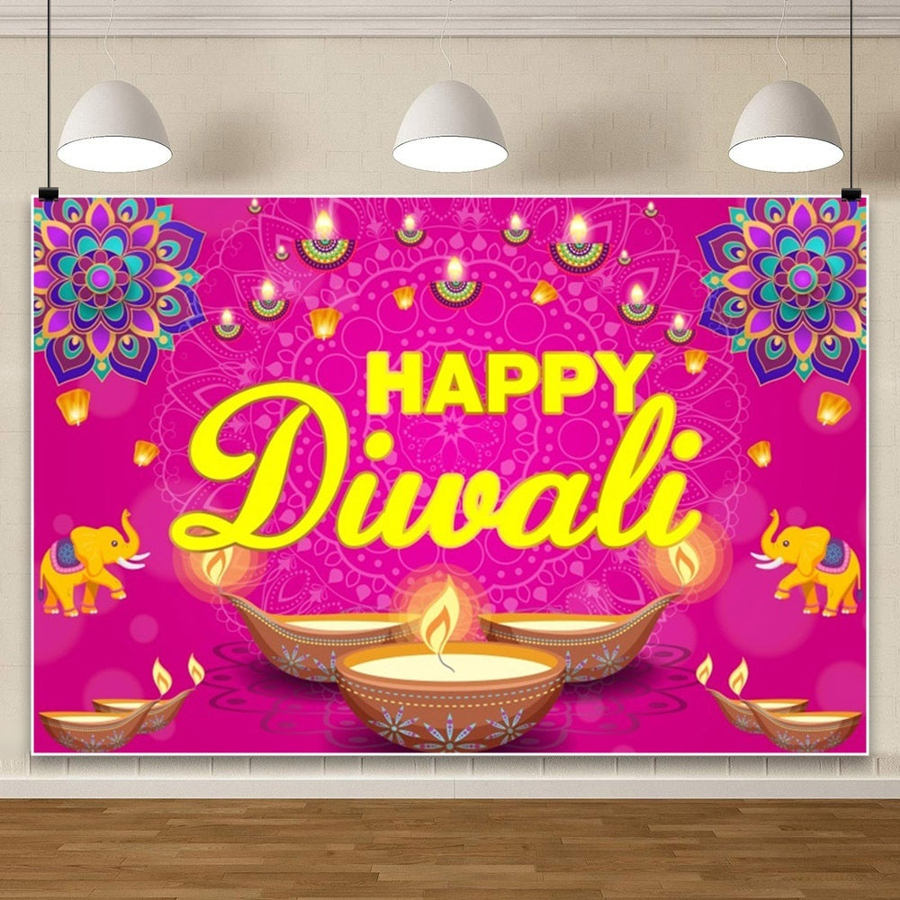 HKM-802131 Hanukkah Festival Scene Photography Background Cloth - 150 x 100 cm Vinyl
