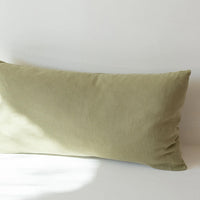 HKM-802195 Pure Linen Double Long Pillowcase - Solid White, Multiple Sizes Available