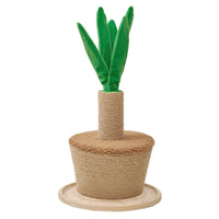 HKM-802195 Sisal Cat Climbing Frame with Potted Plant Design, Cat Scratching Post