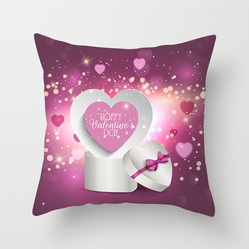 HKM-802323 Peach Skin Cushion Cover for Home Decor, 45x45 cm Pillowcase without Core