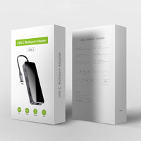 HKM-802451 7-in-1 Type-C Multi-Function Dock with HDMI, SD, TF, and USB3.0 Ports