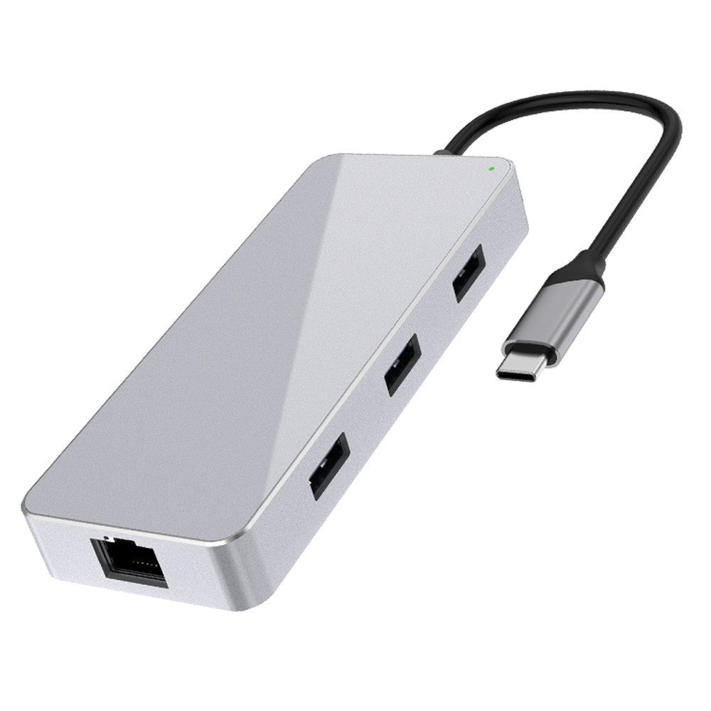 HKM-802451 7-in-1 Type-C Multi-Function Dock with HDMI, SD, TF, and USB3.0 Ports