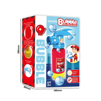 HKM-802835 Electric Bubble Soap Machine Toy with Music for Kids Ages 2-4, Blue & Yellow
