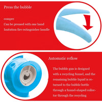 HKM-802835 Electric Bubble Soap Machine Toy with Music for Kids Ages 2-4, Blue & Yellow