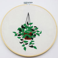 HKM-803027 Embroidered Cotton Canvas Flower Material Package, 30x30cm