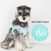 HKM-803027 Reflective Plaid Dog Harness with Traction Rope - Multiple Colors Available