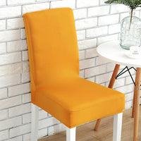 HKM-803091 Solid Color Stretch Chair Cover - Fits Back Height 45-55cm, Seat Length & Width 40-50cm