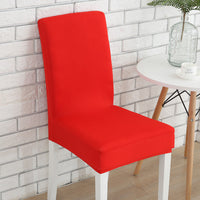 HKM-803091 Solid Color Stretch Chair Cover - Fits Back Height 45-55cm, Seat Length & Width 40-50cm