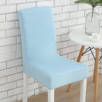 HKM-803091 Solid Color Stretch Chair Cover - Fits Back Height 45-55cm, Seat Length & Width 40-50cm