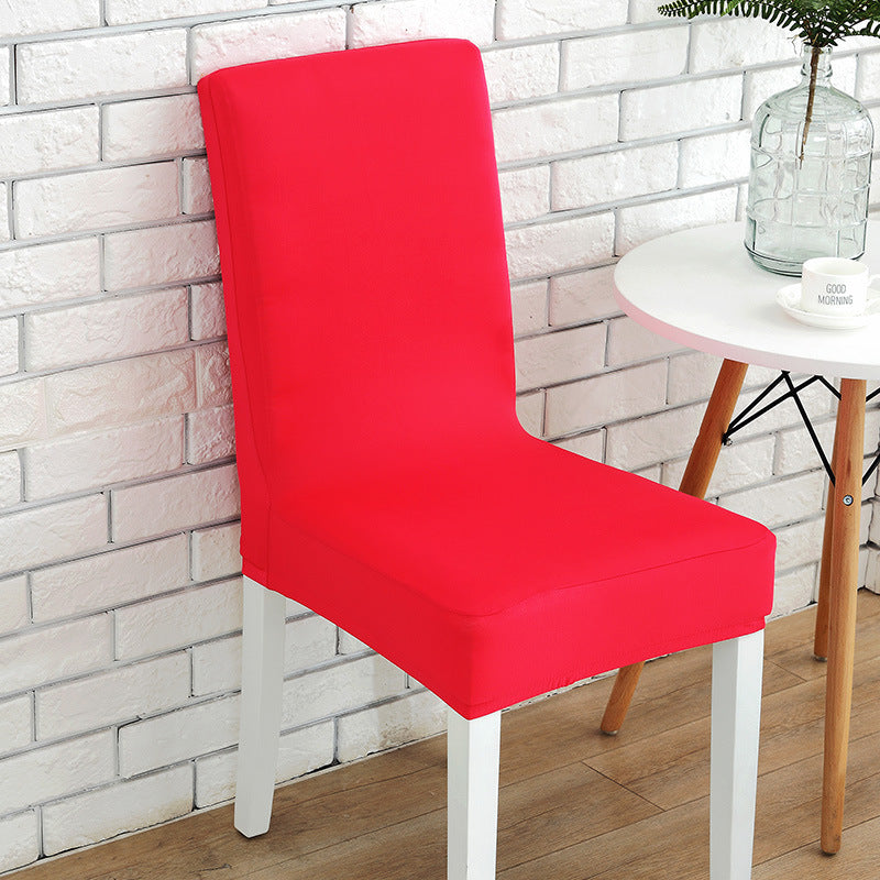 HKM-803091 Solid Color Stretch Chair Cover - Fits Back Height 45-55cm, Seat Length & Width 40-50cm