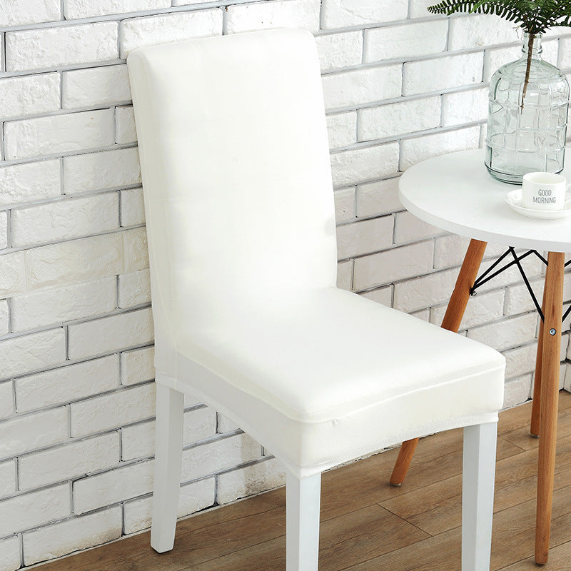HKM-803091 Solid Color Stretch Chair Cover - Fits Back Height 45-55cm, Seat Length & Width 40-50cm