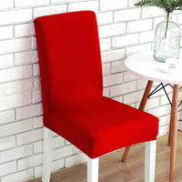 HKM-803091 Solid Color Stretch Chair Cover - Fits Back Height 45-55cm, Seat Length & Width 40-50cm