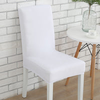 HKM-803091 Solid Color Stretch Chair Cover - Fits Back Height 45-55cm, Seat Length & Width 40-50cm