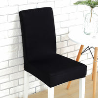 HKM-803091 Solid Color Stretch Chair Cover - Fits Back Height 45-55cm, Seat Length & Width 40-50cm