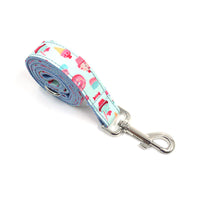 HKM-803155 Macaron Pet Collar and Leash with Cute Bow Set, Durable Polyester, Sizes XS-XL