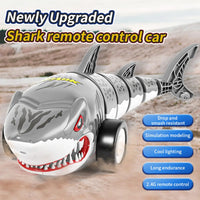 HKM-803155 Remote Control Shark Stunt Car with Light and Swing Function for Kids, Age 2 and Up