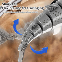 HKM-803155 Remote Control Shark Stunt Car with Light and Swing Function for Kids, Age 2 and Up