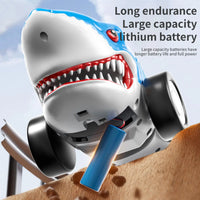HKM-803155 Remote Control Shark Stunt Car with Light and Swing Function for Kids, Age 2 and Up