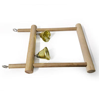 HKM-803283 Natural Solid Wood Bird Stand - 12x15cm