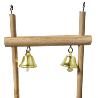 HKM-803283 Natural Solid Wood Bird Stand - 12x15cm