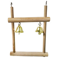 HKM-803283 Natural Solid Wood Bird Stand - 12x15cm