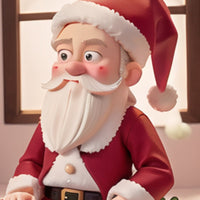 HKM-803475 Christmas Resin Old Man Ornament for Home and Garden Decor