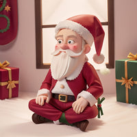 HKM-803475 Christmas Resin Old Man Ornament for Home and Garden Decor
