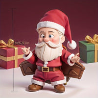 HKM-803475 Christmas Resin Old Man Ornament for Home and Garden Decor