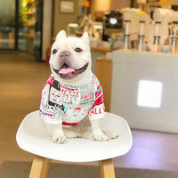 HKM-803603 Cozy Cotton Leisure Sweater for Schnauzers, Shiba Inus, and Bichon Dogs - Sizes L to 3XL