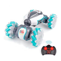 HKM-803603 Remote Control Stunt Drift Car with Light and Music, 2.4G 1/18 Scale, Double-Sided, Hand-Sensing Driving