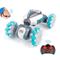 HKM-803603 Remote Control Stunt Drift Car with Light and Music, 2.4G 1/18 Scale, Double-Sided, Hand-Sensing Driving