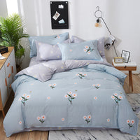 HKM-803667 Floral Twill Cotton Four-Piece Quilt Cover Set in Various Sizes