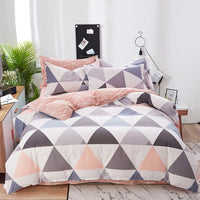 HKM-803667 Floral Twill Cotton Four-Piece Quilt Cover Set in Various Sizes