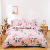 HKM-803667 Floral Twill Cotton Four-Piece Quilt Cover Set in Various Sizes