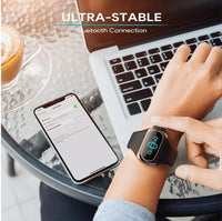 HKM-803859 2 in 1 Wireless Earphone and Fitness Bracelet with Touch Control, Health Monitoring, and Bluetooth 5.0 Connectivity