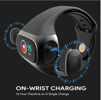 HKM-803859 2 in 1 Wireless Earphone and Fitness Bracelet with Touch Control, Health Monitoring, and Bluetooth 5.0 Connectivity
