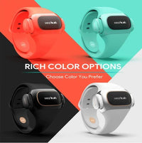 HKM-803859 2 in 1 Wireless Earphone and Fitness Bracelet with Touch Control, Health Monitoring, and Bluetooth 5.0 Connectivity