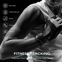 HKM-803859 2 in 1 Wireless Earphone and Fitness Bracelet with Touch Control, Health Monitoring, and Bluetooth 5.0 Connectivity