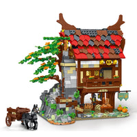 HKM-803923 Medieval Watermill Model 3D Puzzle - 2312 Pcs DIY Construction Building Blocks Set