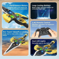 HKM-803987 Luminous Remote Control Flying Sword with 360-Degree Rolling Drone Feature for Ages 5 and Up