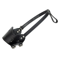 HKM-804179 Adjustable Leather Dog Muzzle for Small to Large Breeds – Comfortable, Breathable, Anti-Barking, Allows Drinking and Panting