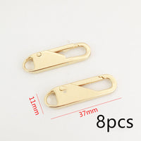 HKM-804179 Detachable Zipper Pieces for Men's and Women's Leather Bags in Various Colors