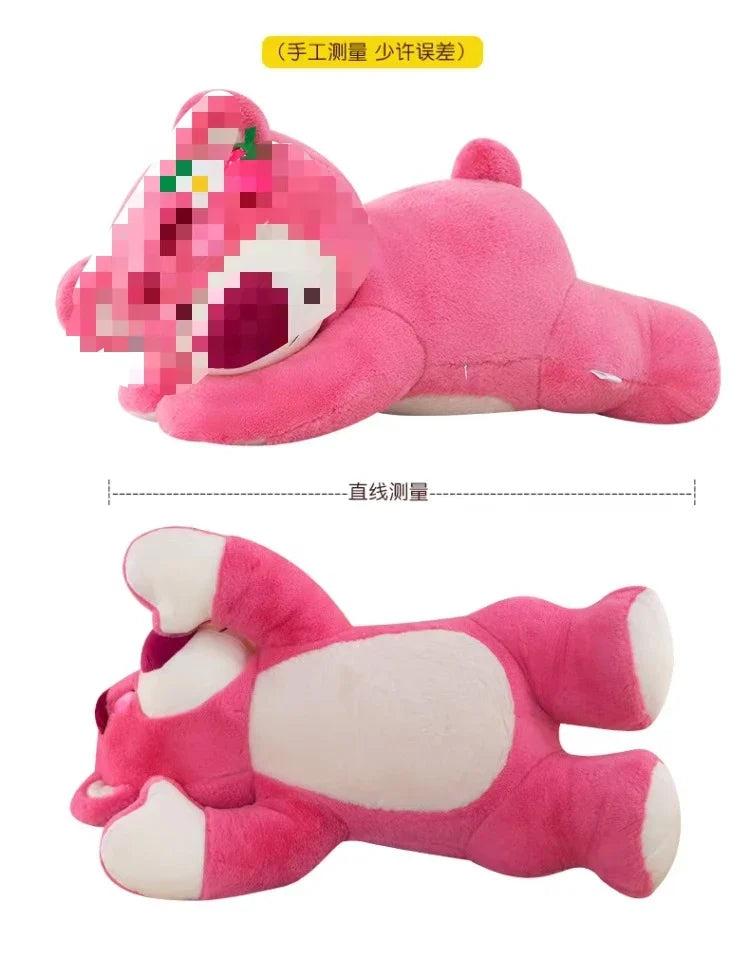 KTX-804179 Pink Super Soft Plush Strawberry Teddy Bear Stuffed Animal Stress Relief Gift Box - 25cm to 99cm Height Range