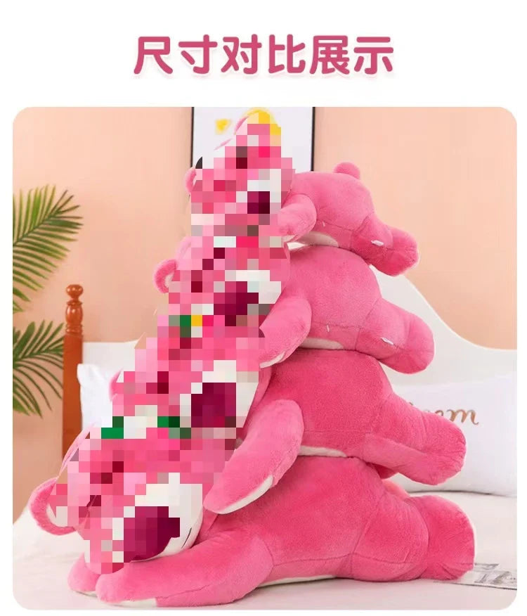 KTX-804179 Pink Super Soft Plush Strawberry Teddy Bear Stuffed Animal Stress Relief Gift Box - 25cm to 99cm Height Range